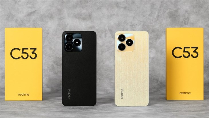 Điện thoại realme C53 được hoàn thiện dạng nhám hạn chế bám mồ hôi