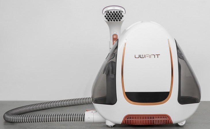 Máy hút và giặt đa năng Uwant B100 có thiết kế sang trọng, màu sắc trang nhã giúp làm đẹp không gian sống