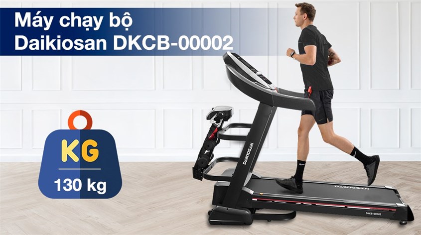 Đặt máy chạy bộ Daikiosan DKCB-00002 tại nơi bằng phẳng để tránh phát ra tiếng kêu khi vận hành