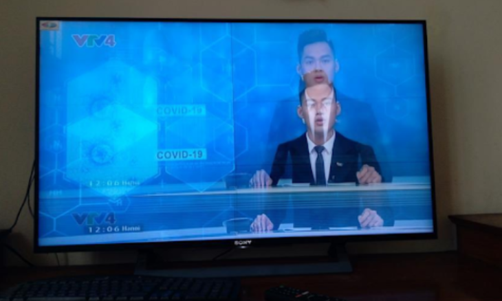 Tivi bị chồng hình là do bệnh hỏng màn hình (Panel)