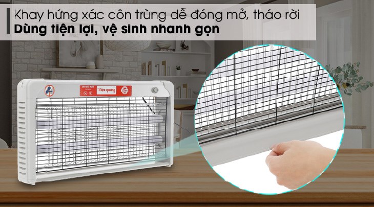 Vê sinh đèn bắt muỗi