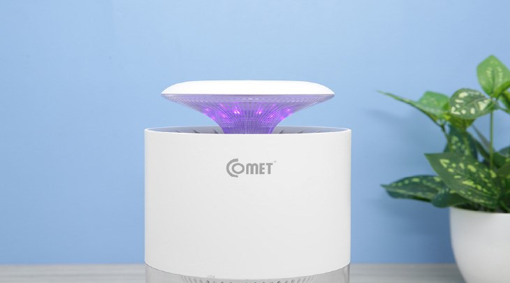 Đèn bắt muỗi Comet CM078 sử dụng tia ánh sáng tím để thu hút muỗi, không gây độc hại