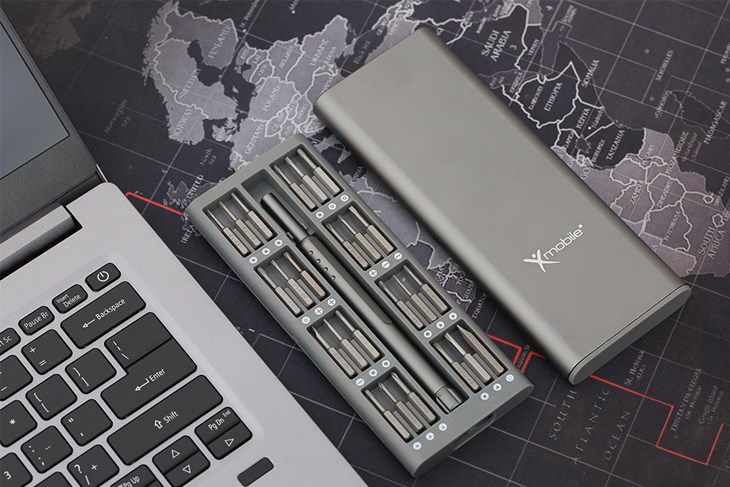 Bộ vặn vít Xmobile JM8168 (25 chi tiết) với vẻ ngoài nhỏ gọn, màu sắc sang trọng, hiện đại