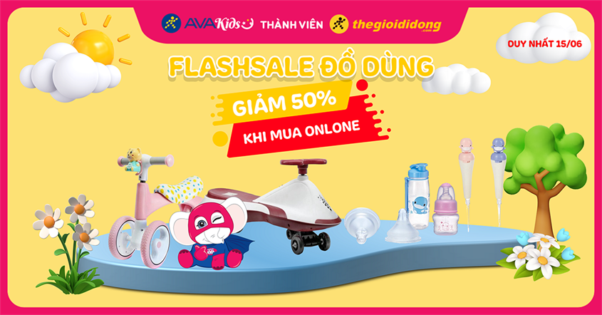 Flashsale đồ dùng giá sốc giảm đến 50%