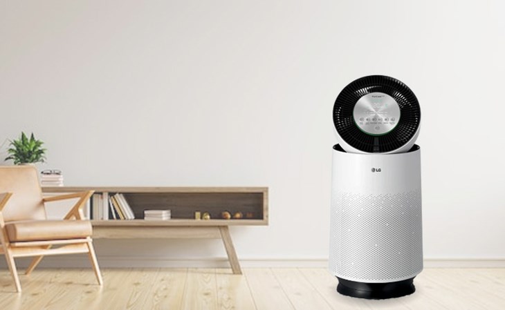 Máy lọc không khí 1 tầng LG Puricare chỉ có thể lọc sạch không khí hiệu quả cho căn phòng có diện tích dưới 61.2m2