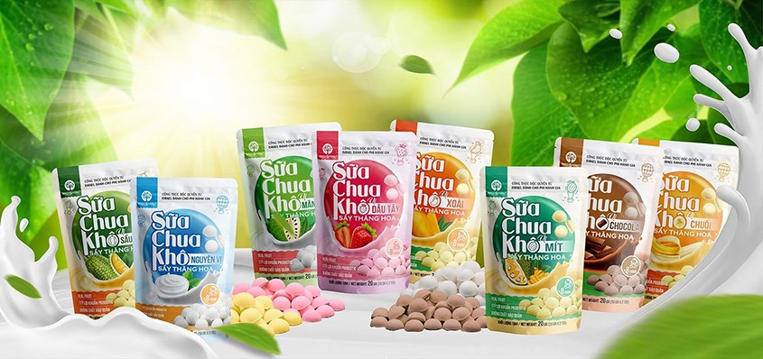 Sữa chua khô MycoSpring được sản xuất tại Việt Nam