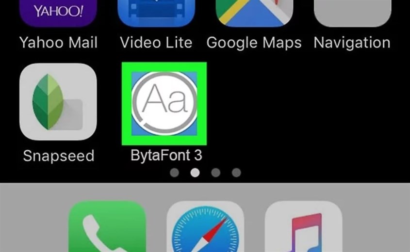Sau khi cài đặt, bạn mở ứng dụng BytaFont