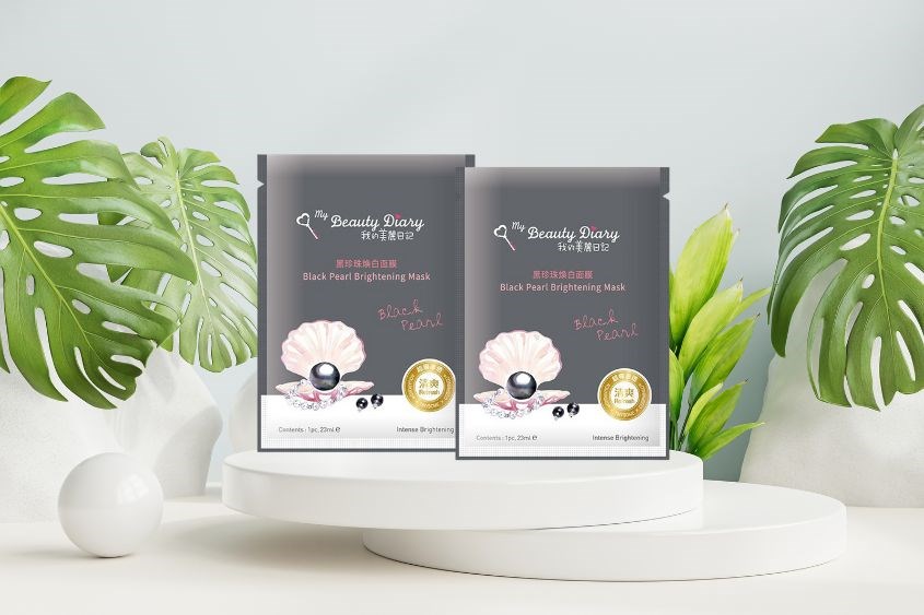 Sản phẩm mặt nạ Black Pearl My Beauty Diary giúp dưỡng trắng và tái tạo da