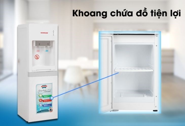Khoang chứa đồ của sản phẩm không chỉ chứa được nhiều đồ dùng mà còn có thể khử mùi