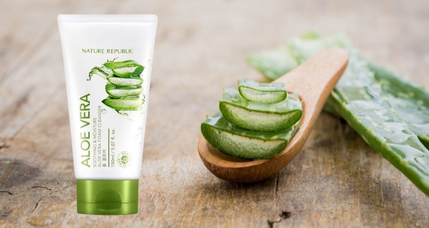 Sữa rửa mặt chiết xuất Lô Hội Nature Republic Soothing & Moisture 150 ml có chứa thành phần myristic acid