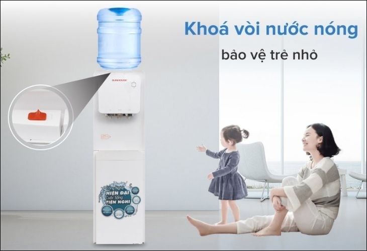 Chức năng khóa trẻ em giúp tránh những tai nạn khó đoán trước khi có trẻ nhỏ ở nhà