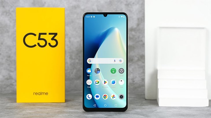 Màn hình realme C53 đạt kích thước lớn, độ phân giải HD+ hiển thị rõ nét