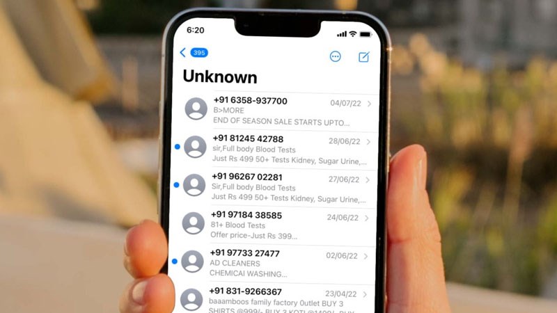 iPhone bất ngờ xuất hiện rất nhiều tin nhắn từ số điện thoại lạ