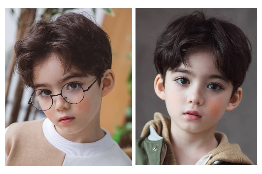 Bật mí kiểu tóc xoăn cho bé trai đẹp