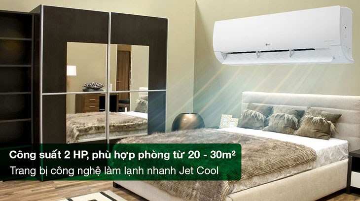Máy lạnh LG Inverter 2 HP V18WIN tiêu thụ khoảng 1029.331 VNĐ trong 1 tháng