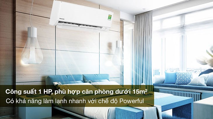 Máy lạnh Panasonic Inverter 1 HP CU/CS-PU9ZKH-8M tiêu tốn khoảng 575.53 VNĐ