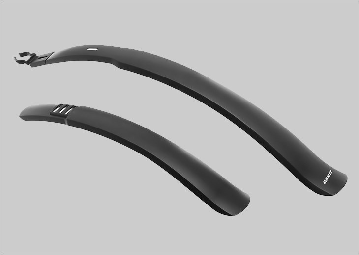 Chắn bùn trước sau xe đạp Giant MTB Bicycle Injection Mudguard Đen giúp bạn vệ quần áo của bạn tránh khỏi những vết bắn do nước và bùn lầy lúc trời mưa