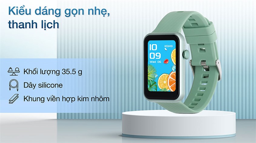 BeFit Watch Fit sở hữu thiết kế thanh lịch, nhỏ gọn với khối lượng chỉ 35.5g BeFit Watch Fit sở hữu thiết kế thanh lịch, nhỏ gọn với khối lượng chỉ 35.5g