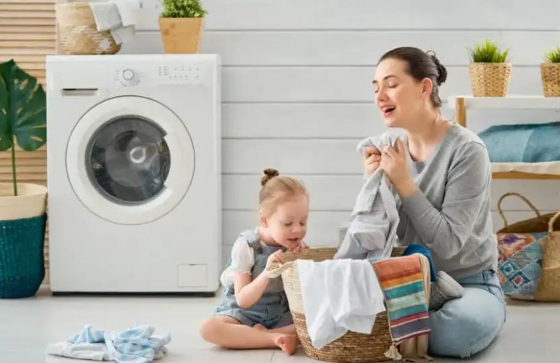 Để đảm bảo sức khỏe cho bé, bạn hãy kết hợp chương trình giặt Active Oxygen với chương trình AllergyPlus sẽ giúp mang đến cảm giác mềm mại cho quần áo