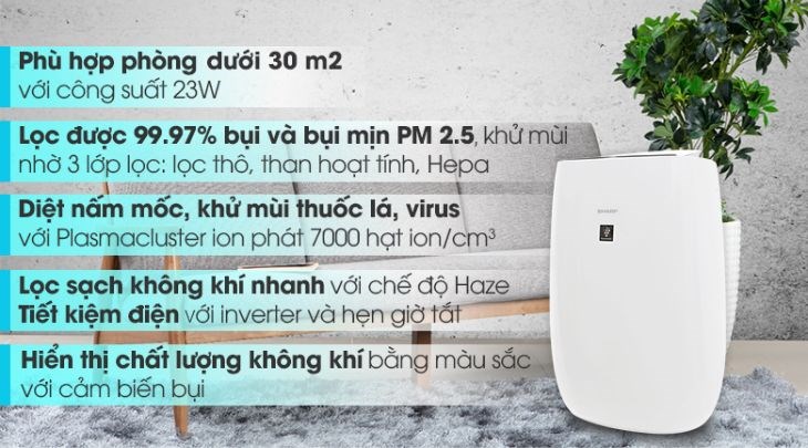Máy lọc không khí Sharp FP-J40E-W 23W đang được kinh doanh tại VN Giá với giá chỉ 3.990.000 VNĐ (cập nhật 06/2023, có thể thay đổi theo thời gian) Máy lọc không khí Sharp FP-J40E-W 23W đang được kinh doanh tại VN Giá với giá chỉ 3.990.000 VNĐ (cập nhật 06/2023, có thể thay đổi theo thời gian)