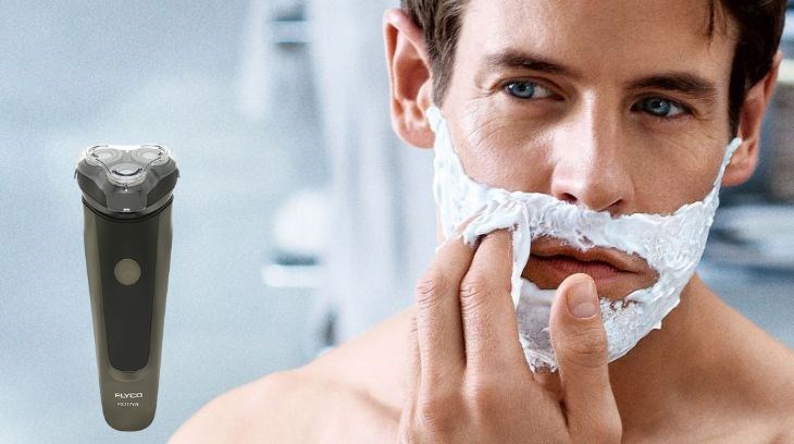 Máy cạo râu khô và ướt Flyco FS317VN hỗ trợ cạo râu an toàn, nhanh chóng