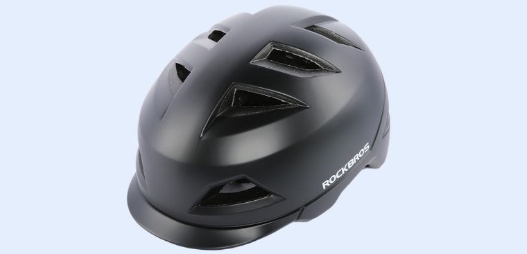 Mũ bảo hiểm xe đạp RockBros TS-56BK size 64cm Đen sở hữu thiết kế đơn giản, tinh tế 