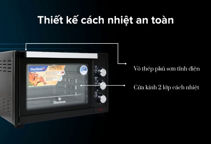 Sản phẩm được thiết kế cách nhiệt, đảm bảo được độ an toàn và độ bền cao