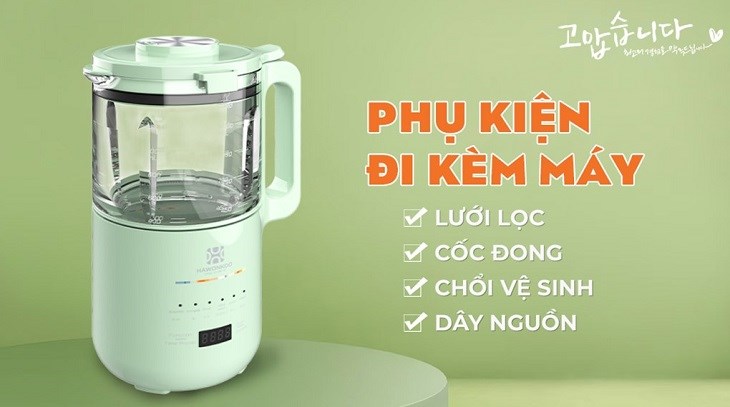 Máy làm sữa hạt Hawonkoo có mức giá phải chăng, phù hợp với nhiều phần khúc khách hàng khác nhau