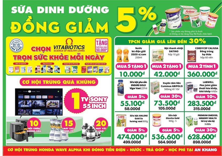 Khuyến mãi khai trương Nhà thuốc An Khang Tiền Giang