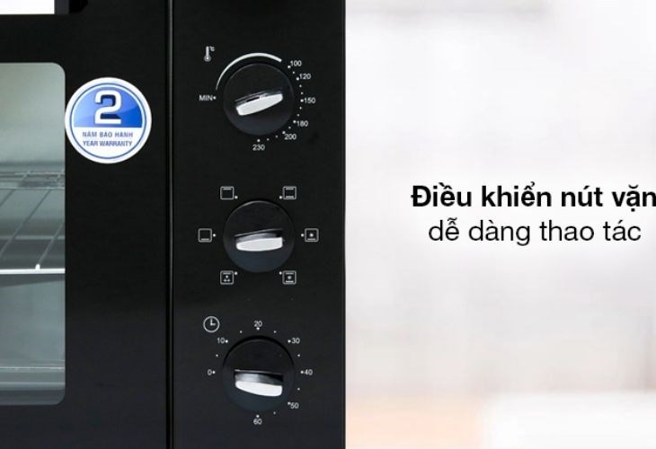 Các núm vặn của bảng điều khiển dễ sử dụng và dễ nhận biết