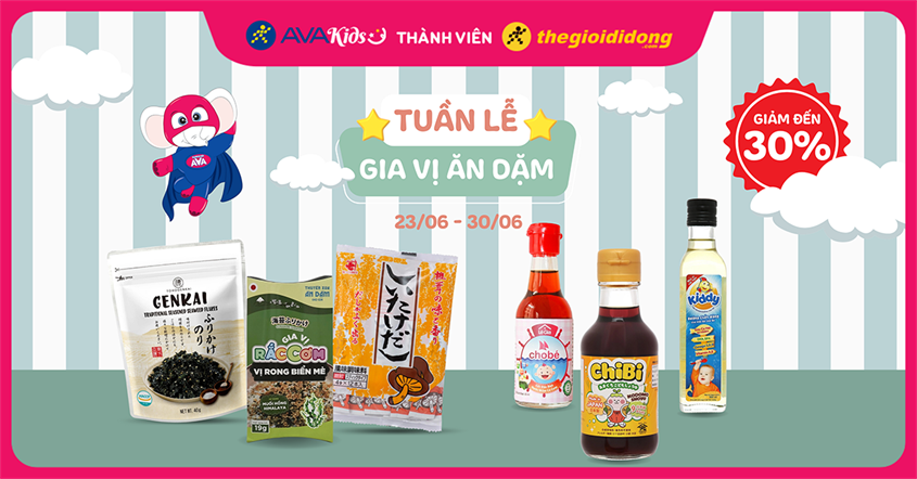 Tuần lễ gia vị ăn dặm giảm đến 30%