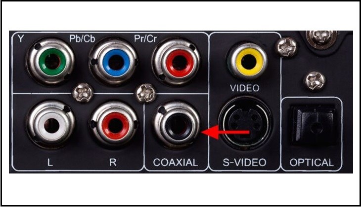 Cổng Coaxial được dùng để truyền tải tín hiệu âm thanh kỹ thuật số S/PDIF có chất lượng lên đến 24bit/192kHz