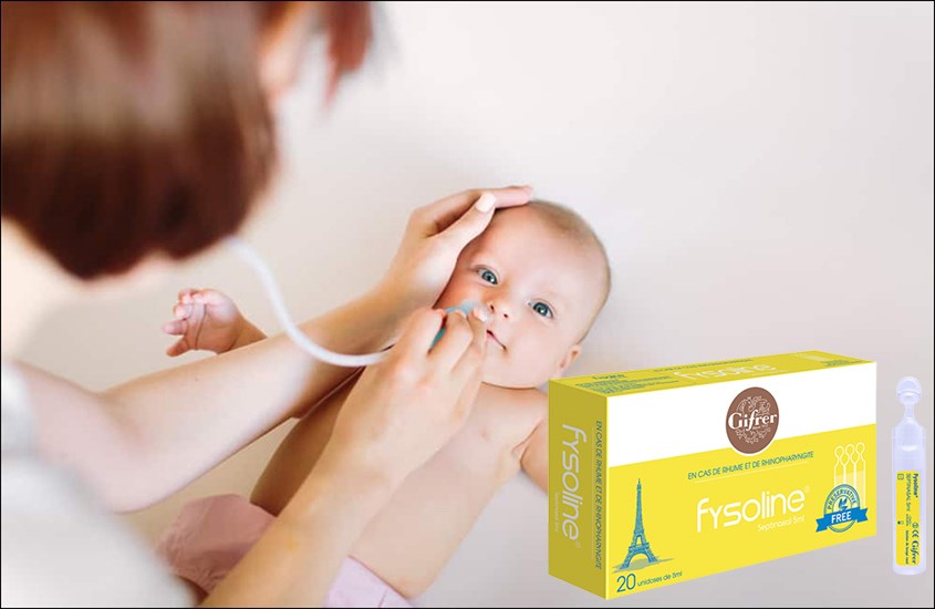Nước muối kháng viêm vệ sinh mũi Fysoline 5 ml (Hộp 20 ống)