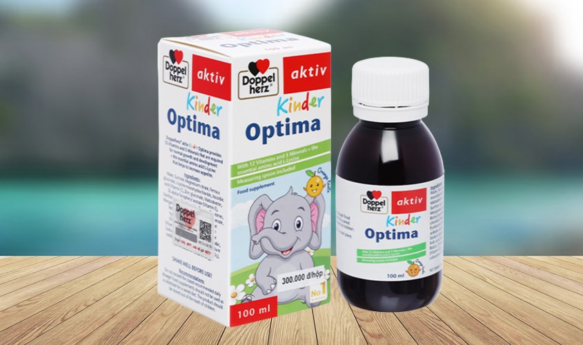 Siro Doppelherz Aktiv Kinder Optima giúp ăn ngon, tăng cường tiêu hóa 100 ml (từ 2 tuổi)