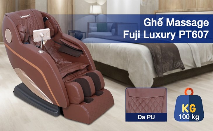 Ghế Massage Fuji Luxury PT607 với hệ thống con lăn 3D cùng công nghệ Scan Body giúp tác động vào đúng các huyết đạo, tạo cảm giác thoải mái cho người già