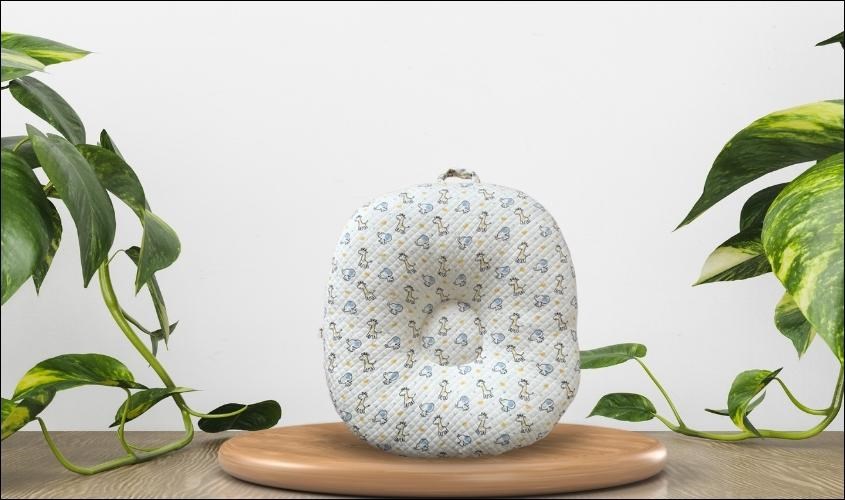 Gối chống trào ngược Bessla 74x71x20 cm - Hình thú (0 - 12 tháng)