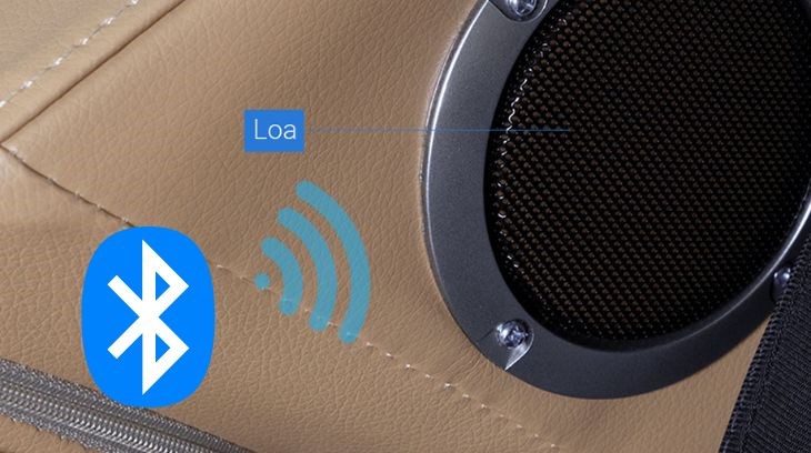 Ghế massage Makano MKGM-20002 cho phép bạn thư giãn với những bản nhạc yêu thích thông qua kết nối bluetooth