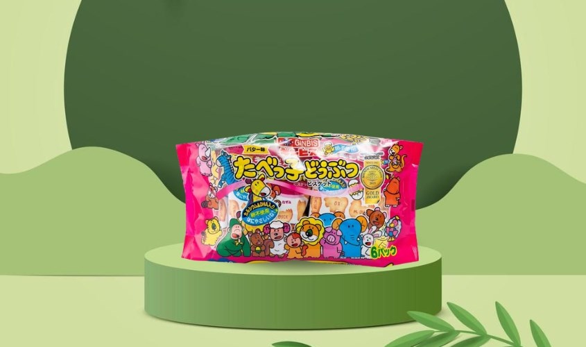 Bánh quy ăn dặm GinBis vị bơ gói 150g (từ 6 tháng)