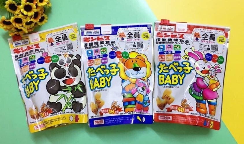 Bánh ăn dặm Ginbis bổ sung DHA