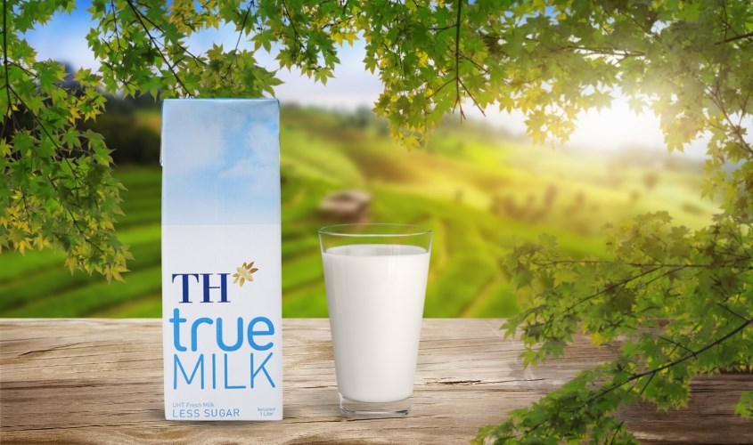 Sữa tươi TH true MILK ít đường 1 lít (từ 1 tuổi)