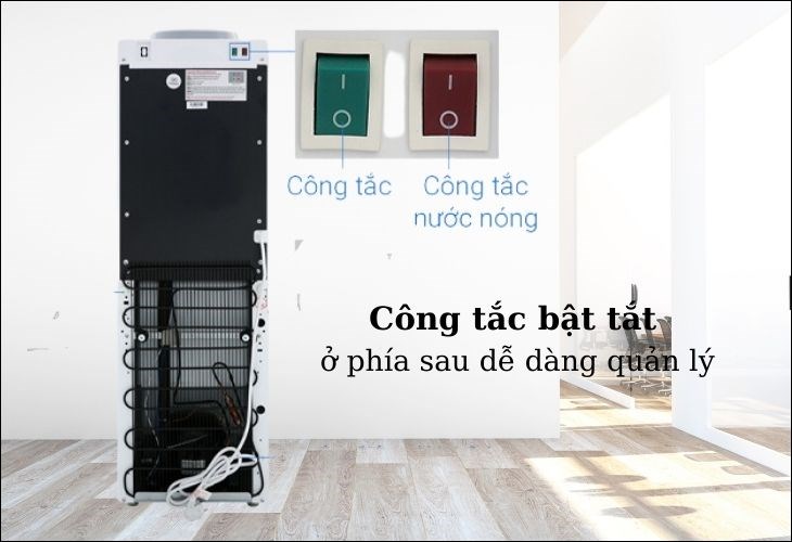 Sản phẩm được thiết kế với nút tắc bật tắt giúp bạn điều khiển máy dễ dàng Sản phẩm được thiết kế với nút tắc bật tắt giúp bạn điều khiển máy dễ dàng