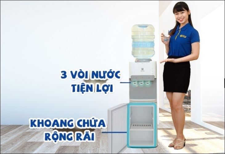Cây nước nóng lạnh Electrolux EQACF01TXWV 570W có giá 3.890.000 VNĐ (cập nhật 06/2023, giá có thể thay đổi theo thời gian), phù hợp với nhiều phân khúc người dùng Cây nước nóng lạnh Electrolux EQACF01TXWV 570W có giá 3.890.000 VNĐ (cập nhật 06/2023, giá có thể thay đổi theo thời gian), phù hợp với nhiều phân khúc người dùng
