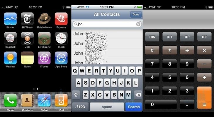 Hệ điều hành iOS 2.x xuất hiện cùng điện thoại iPhone 3G