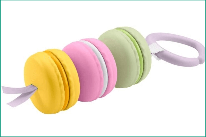 Đồ chơi lục lạc macaron Fisher Price 19 GRR45 giúp bé phát triển khả năng vận động tinh