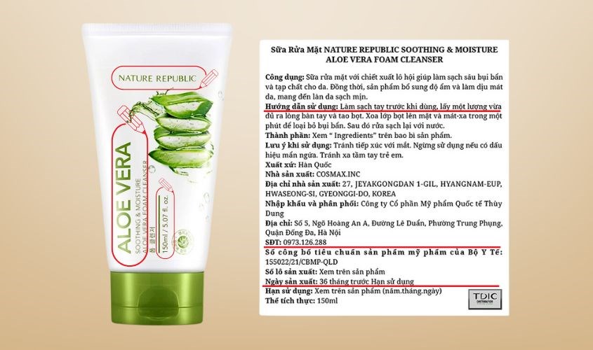 Khi mua sản phẩm cần xem kĩ những thông tin trên bao bì