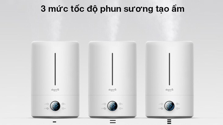 Máy trang bị điều khiển cảm ứng cùng màn hình LCD thông minh giúp bạn theo dõi và điều chỉnh tốc độ phun sương theo ý muốn Máy trang bị điều khiển cảm ứng cùng màn hình LCD thông minh giúp bạn theo dõi và điều chỉnh tốc độ phun sương theo ý muốn