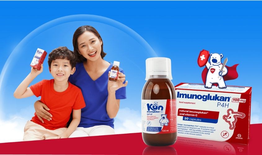Siro Pleuran Kan Imunoglukan P4H được sử dụng cho trẻ từ 1 - 3 tuổi