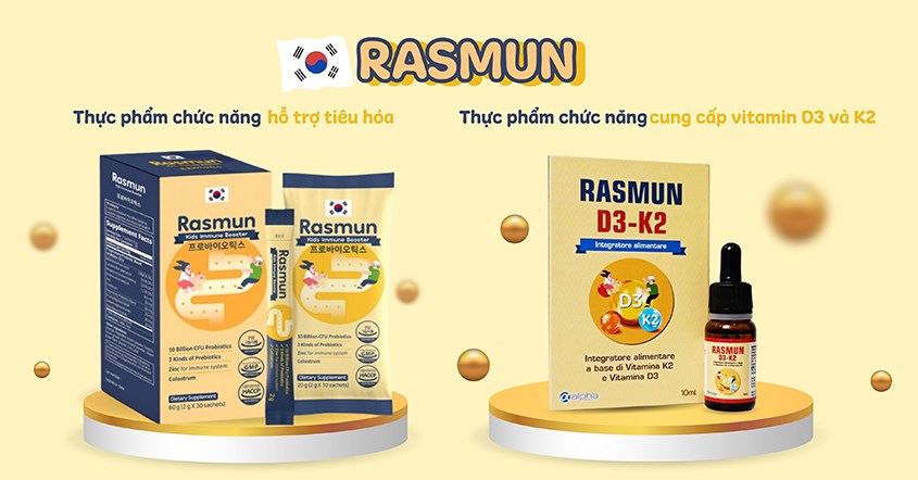 Thực phẩm bảo vệ sức khỏe Rasmun Probiotics được sản xuất tại CKD Bio Corporation