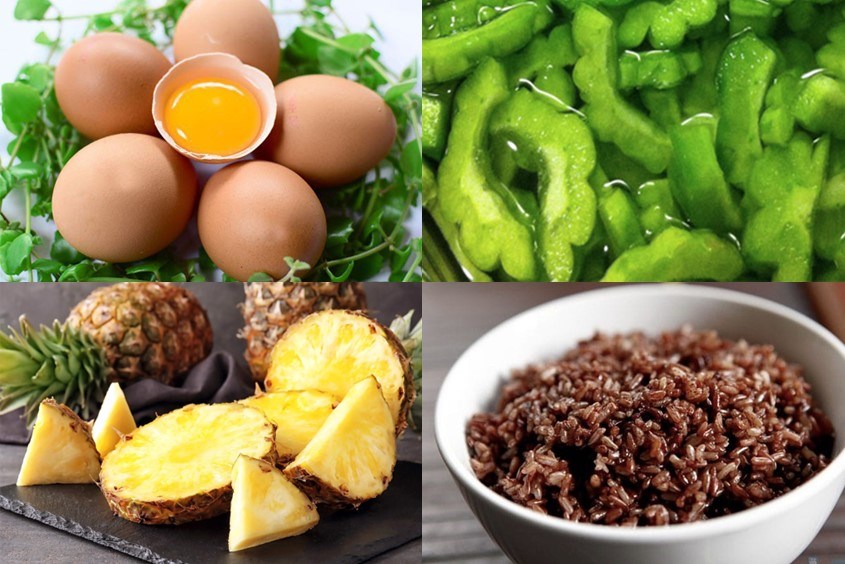 Công thức lên bữa sáng giảm cân với dứa và gạo lứt