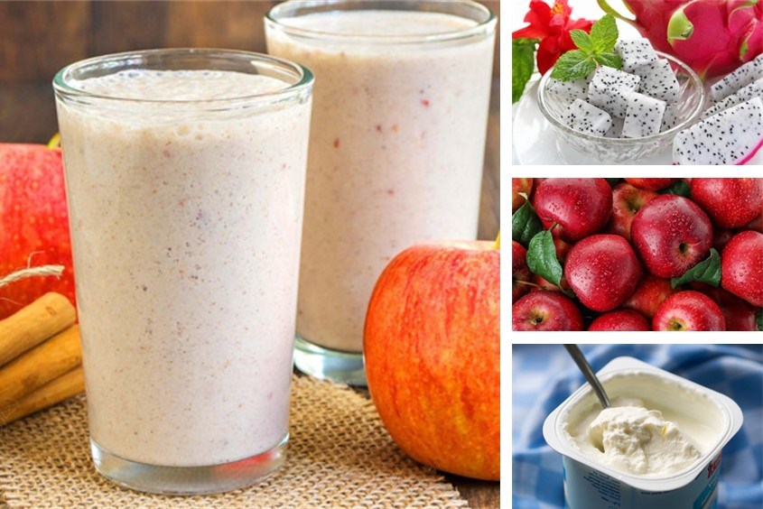 Mách mẹ cách làm món sữa chua táo giảm cân cực ngon